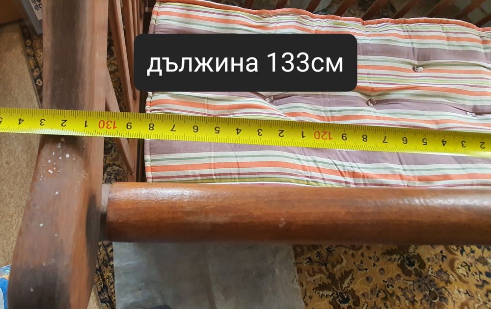 Детско креватче, кошара люлка от масивно дърво