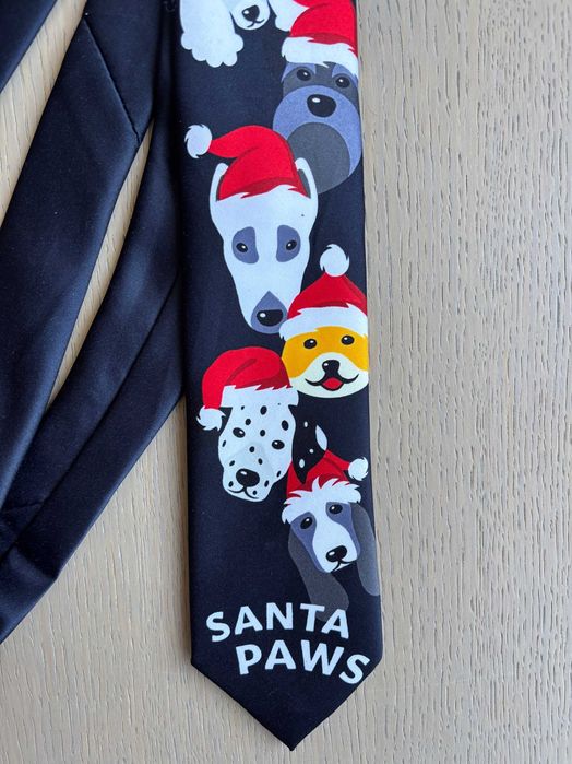 Коледна вратовръзка Santa Paws