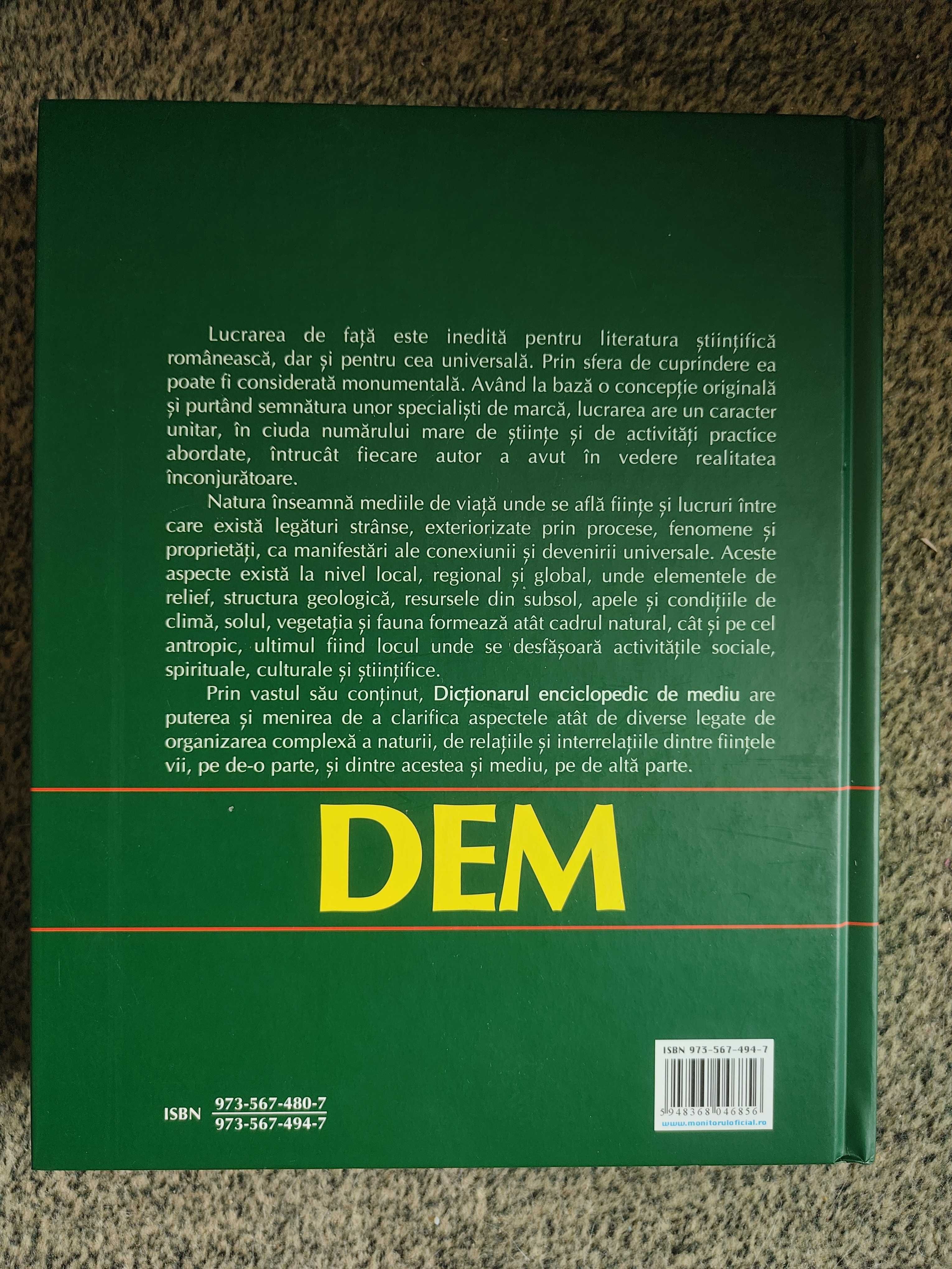 Dictionar Enciclopedic de mediu de la A la Z, 2 volume