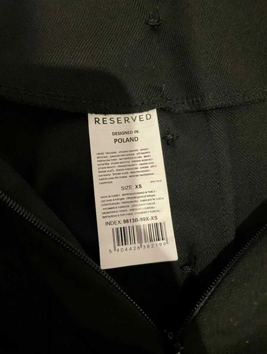Pantaloni eleganti pt office, noi, Reserved, XS
