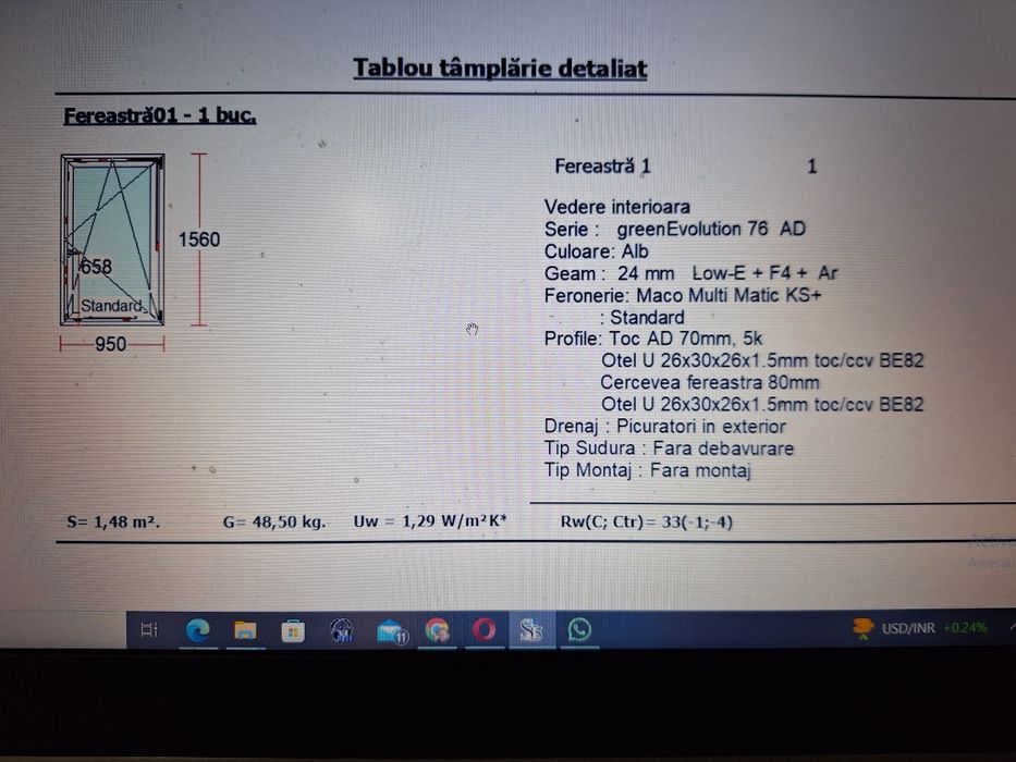Ferestre PVC cu geam termopan