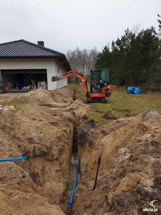 Miniexcavator sapaturi sanț, gard, canalizare, fundatie casa, picon