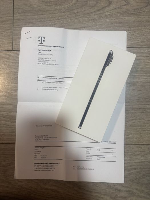 Iphone 17 Air 256 Black Nou Sigilat Factura