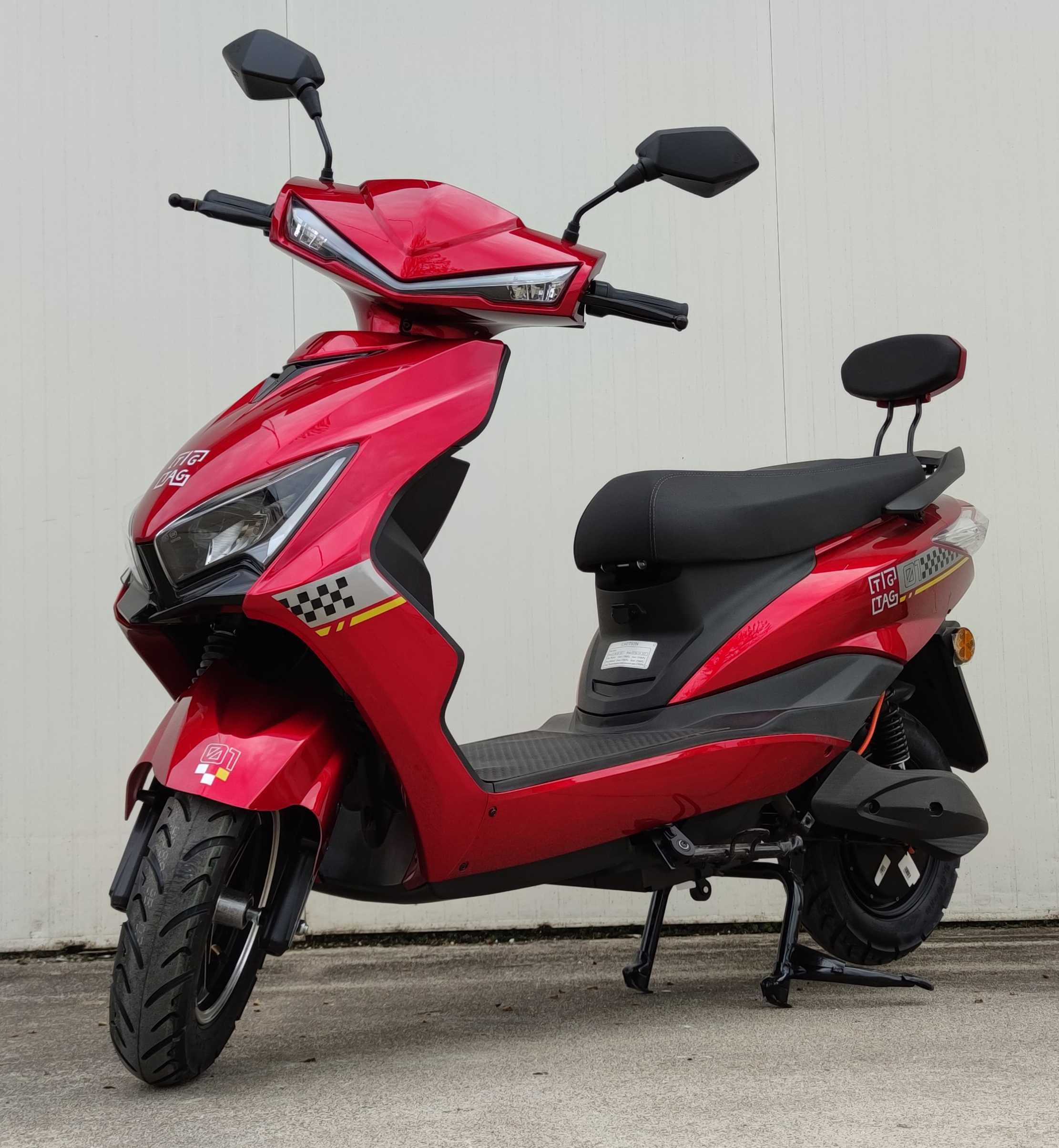 Електрически скутер EcoWay модел ZG-S 2000W винено червен