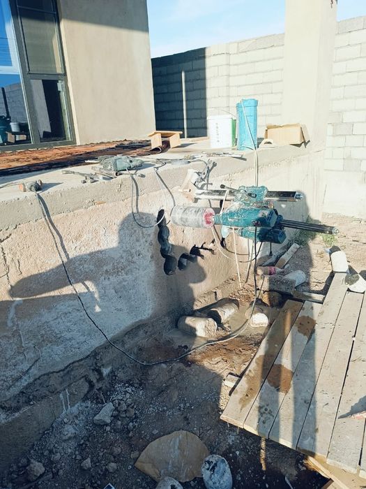 АЛМАЗНОЕ Бурение Вытяжка Стена тесу Стена бузу