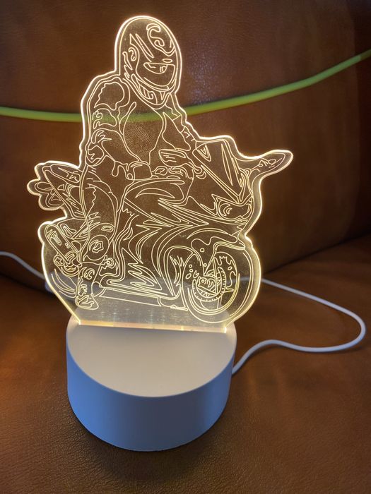 Vand lampa 3D Motocicleta