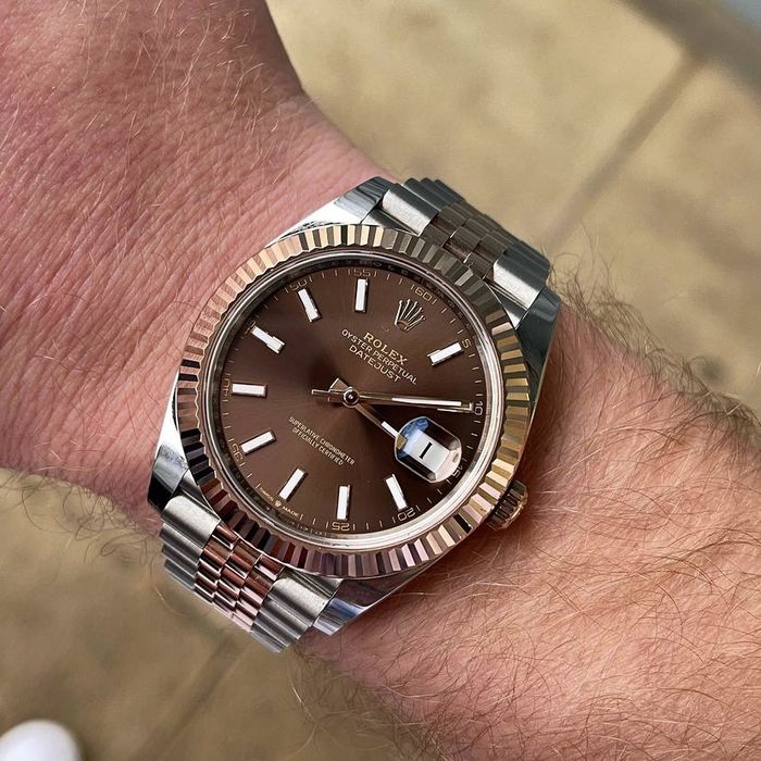 Rolex Date-Just 41,mm dial chocolate
