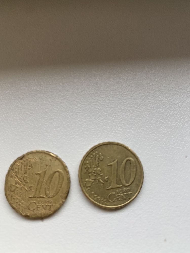 Monezi euro 2, 1, 50centi, 10 centi 2002
