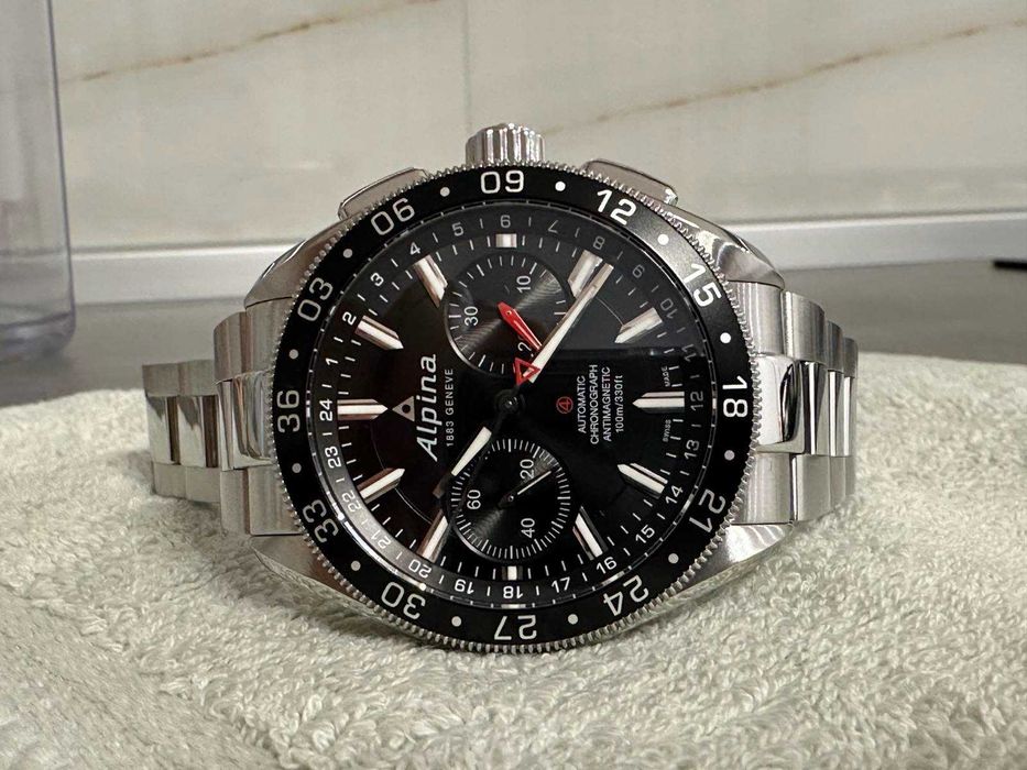 Автоматичен часовник ALPINA Alpiner 4 Gents Chronograph  AL-860B5AQ6B