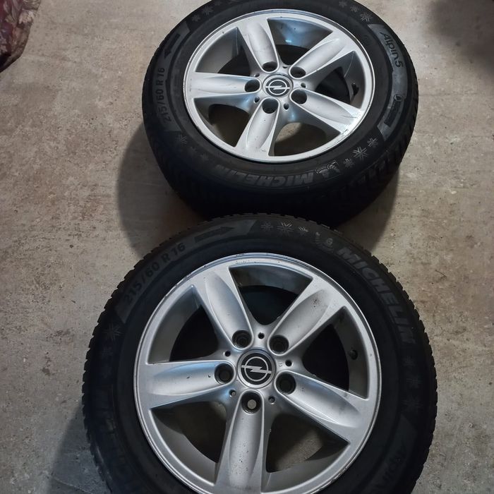 Set 4 jante opel + cauciucuri
