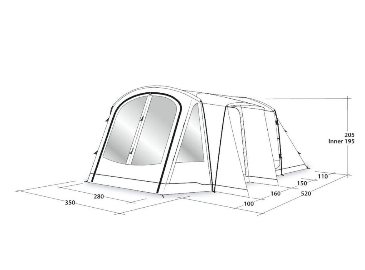 Палатка Outwell Nevada M+Outwell Universal Awning