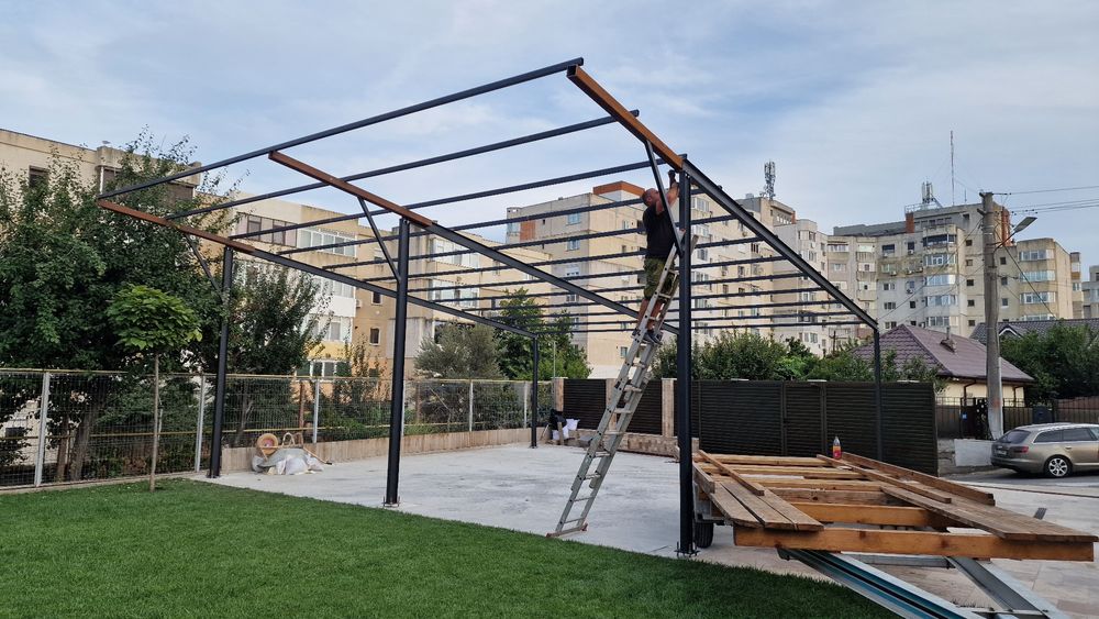 Vand structura metalica 10x10x4 ideală pentru garaj auto