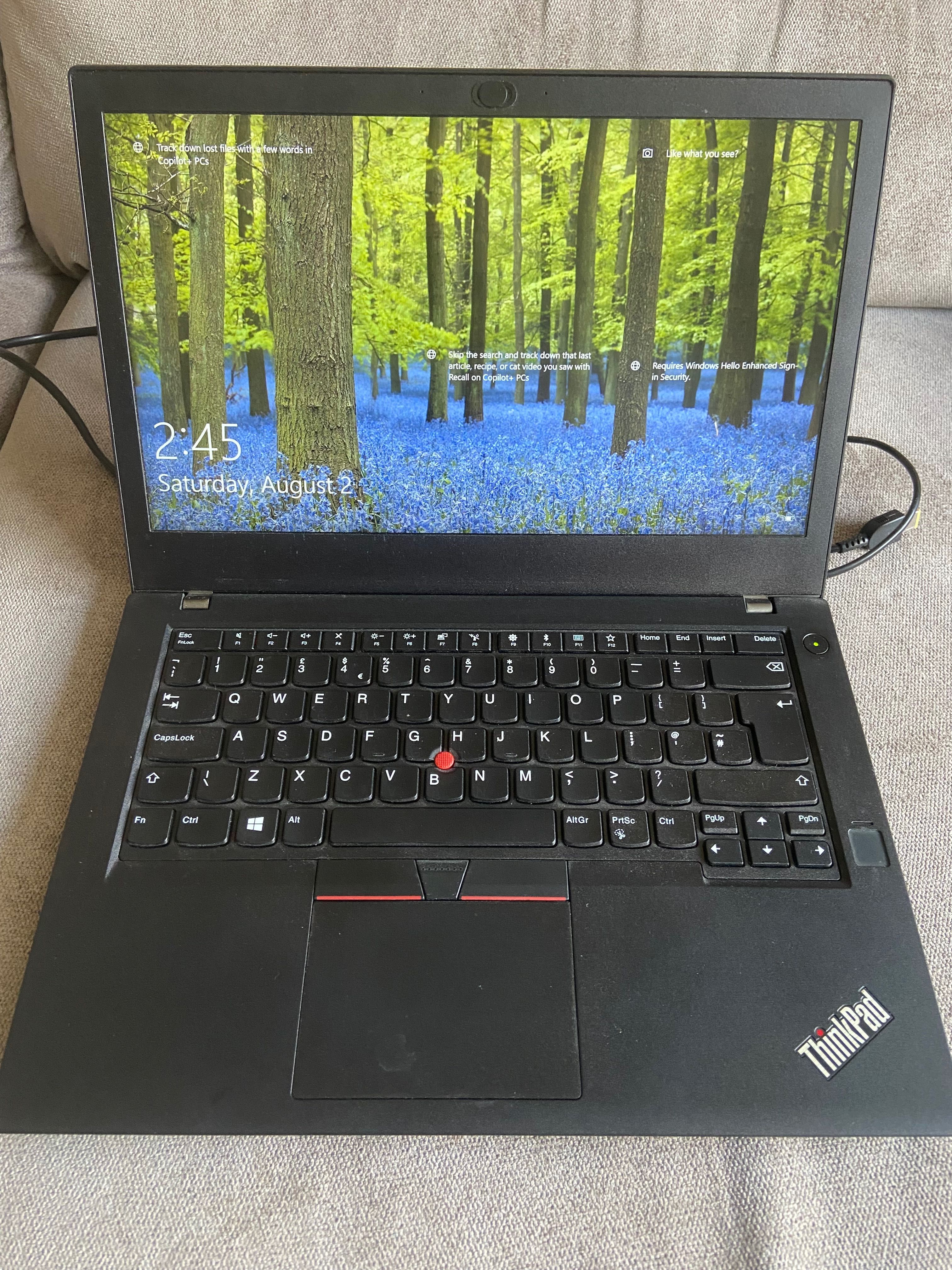 Лаптоп Lenovo ThinkPad T470s, i5-6300U, 8GB,256GB NVME, 14" FullHD