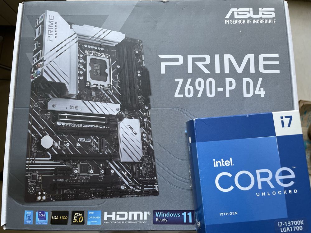 Комплект Z690 + i7 13700k