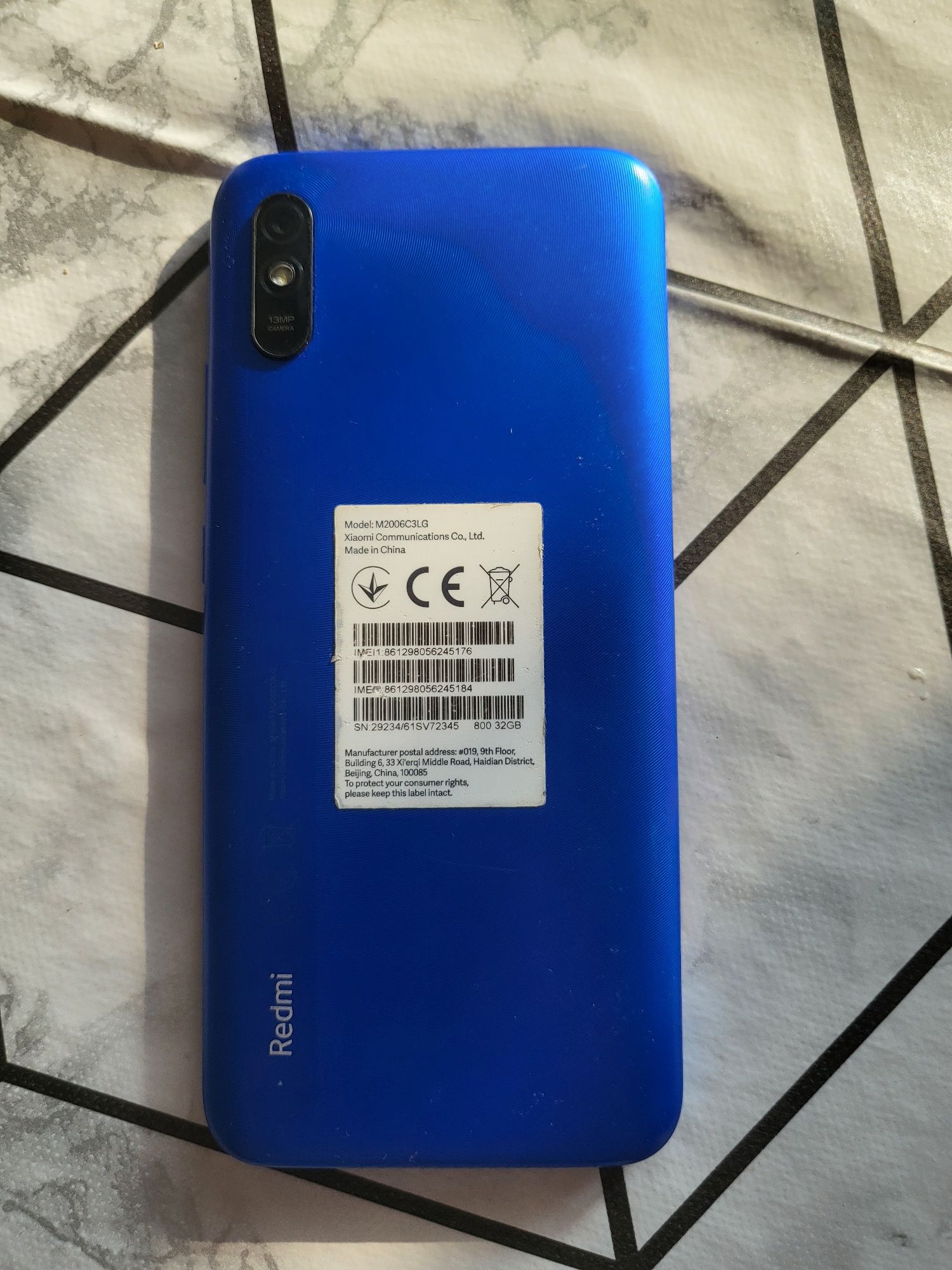 Смартфон Xiaomi Redmi 9A, Dual SIM, 32GB, 2GB RAM, 4G, Sky Blue