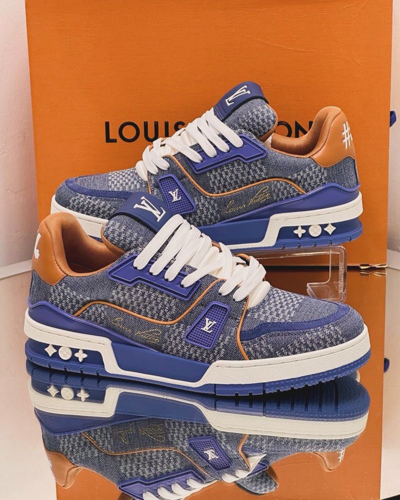 Adidasi Louis Vuitton trainers denim Premium full box 40-45