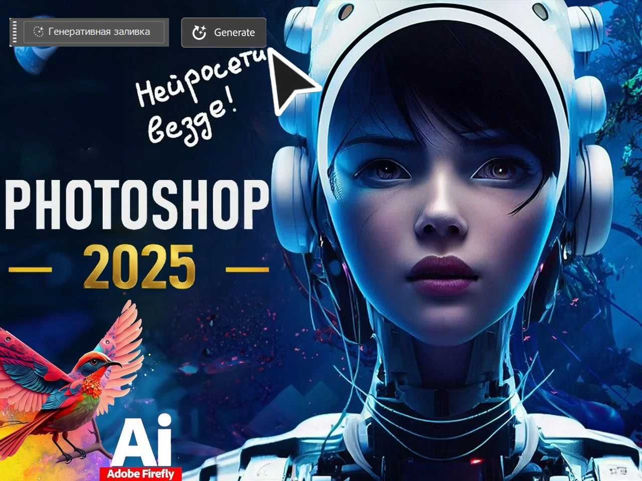 Adobe Photoshop 2025 + Generative AI Лицензия