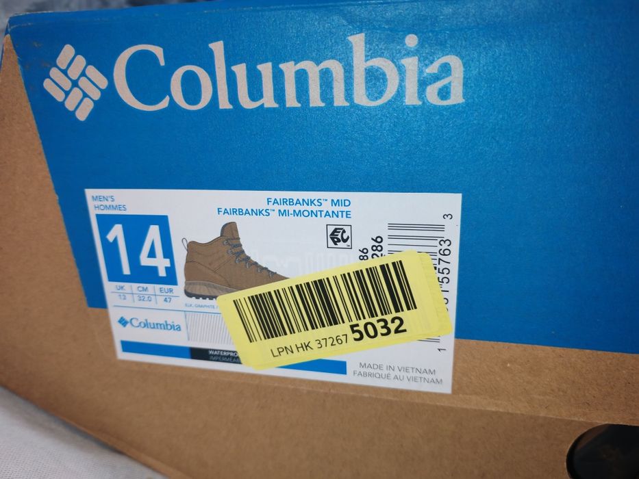 Мъжки трекинг високи обувки Columbia Fairbanks Mid №47