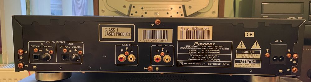 CD Recorder RW Pioneer PDR 555 RRW