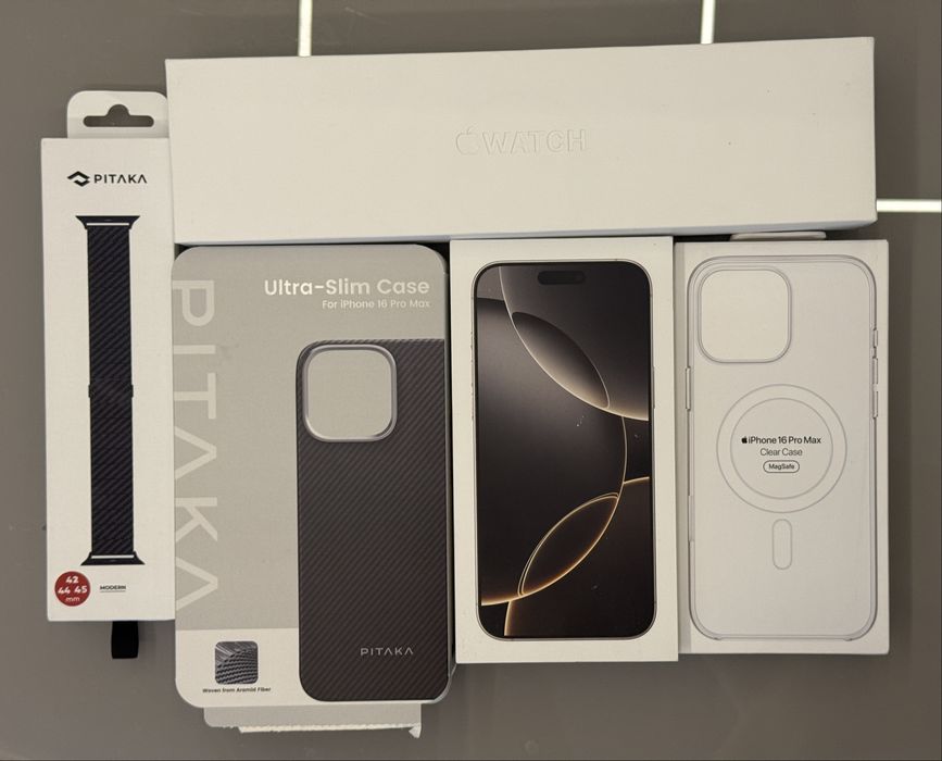 Telefon Iphone 16 pro max (garantie) + apple watch series 7 +accesorii
