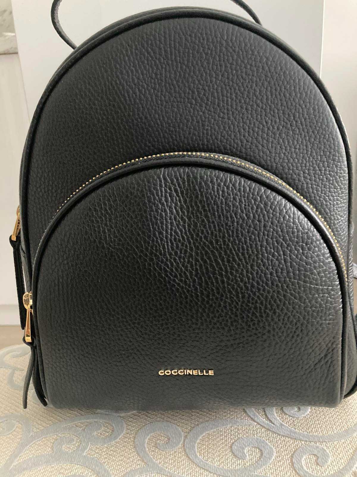 Нова черна дамска раница COCCINELLE