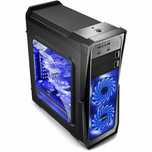 SUMMER  SALE Carcasa PC calculator Segotep Gank II Black cu place de b