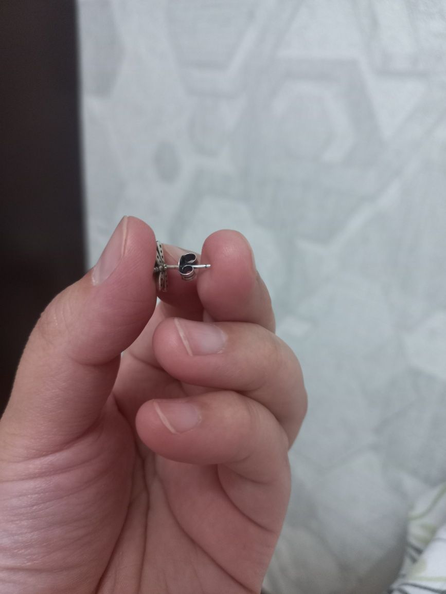 Серьги, кольцо серебро