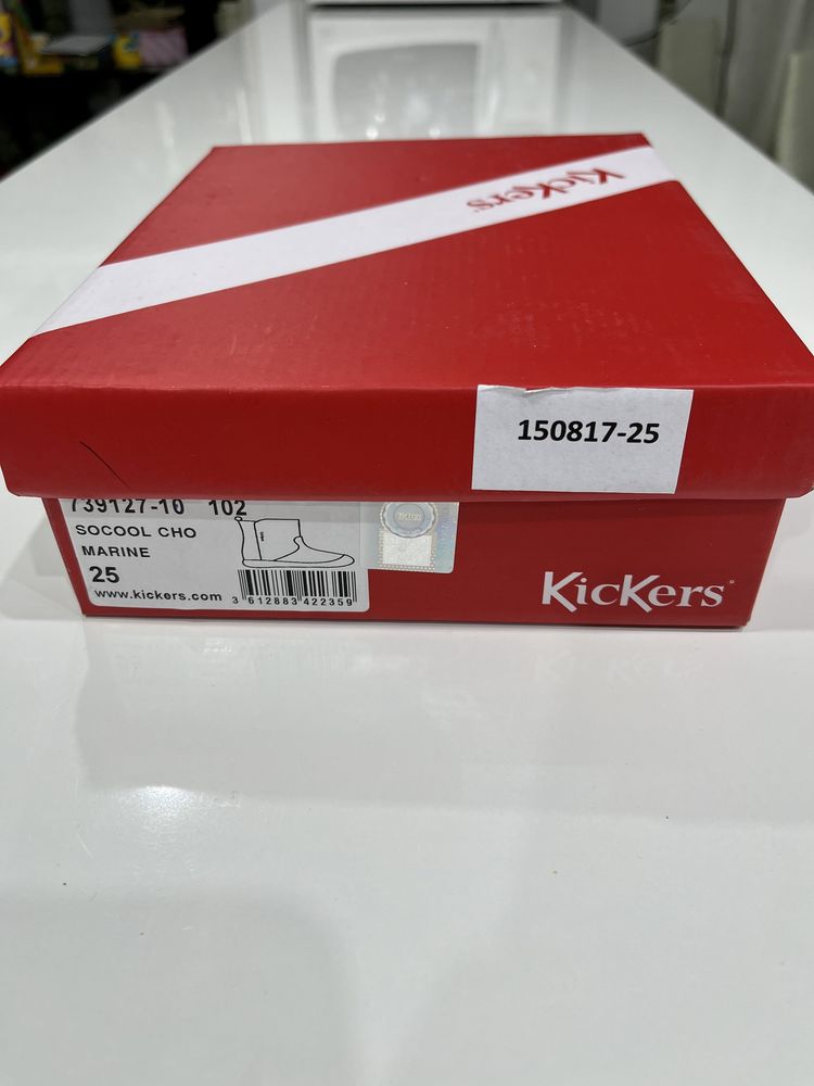 Cizme Kickers Socool Cho Marine, piele naturala