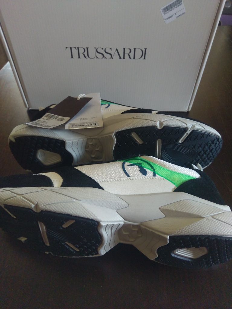 SUPERBI-Trussardi-Milano-100%Originali Pantofi PIELE-Sport-Elegant-LUX