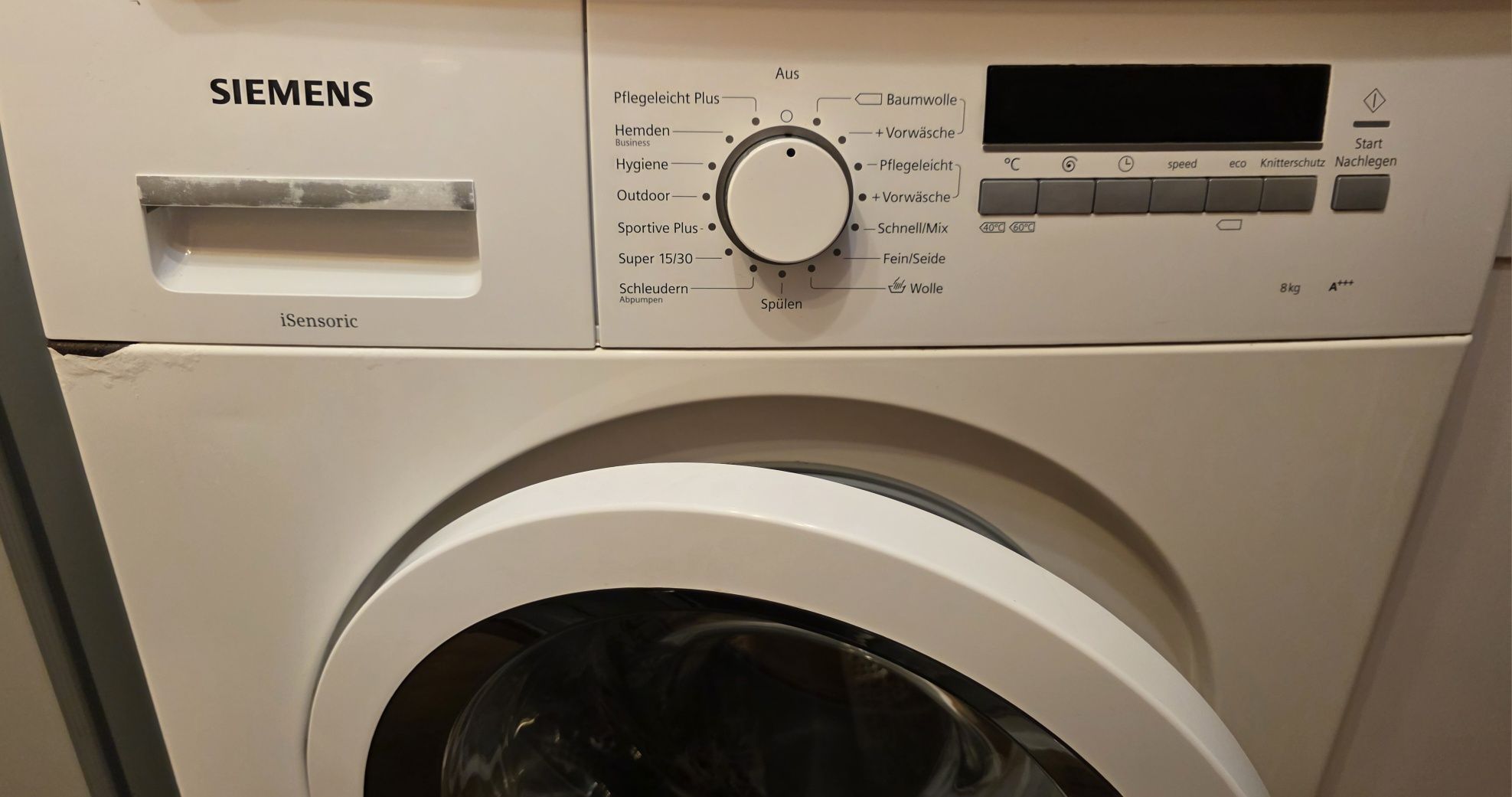 Пералня Siemens iSensoric 8кг, 1400 об./мин