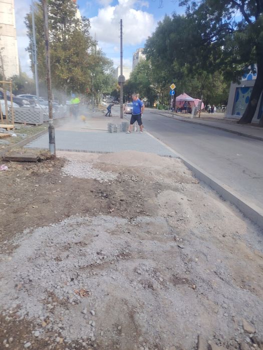 Асфалтиране,редене на бордюри,паваж,плочки