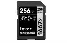 256 v60 Карта памет Lexar Professional 1667x SDXC 256 Gb UHS-II uhs-2