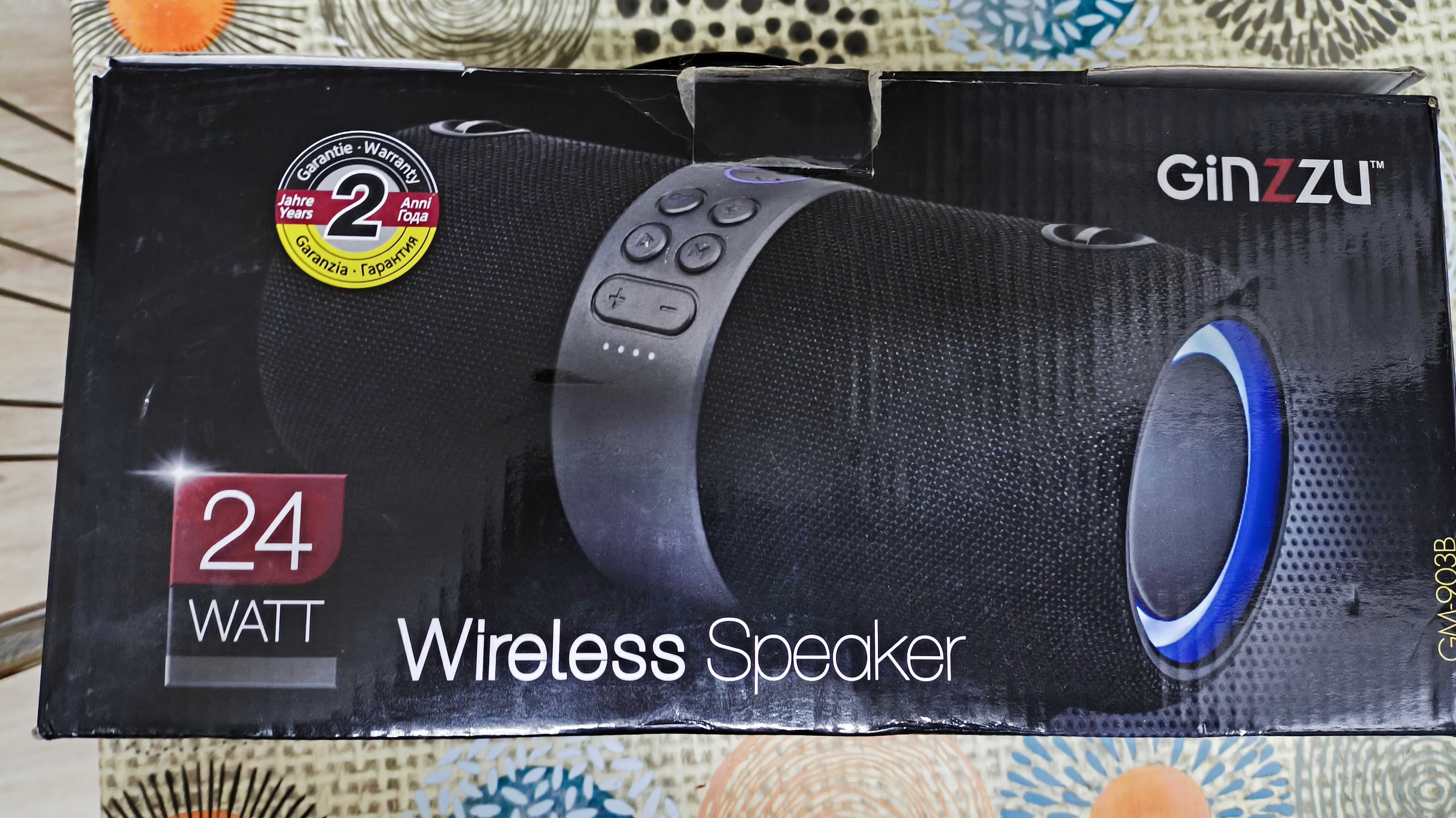 Ginzu колонка wireless водонепроницаемая