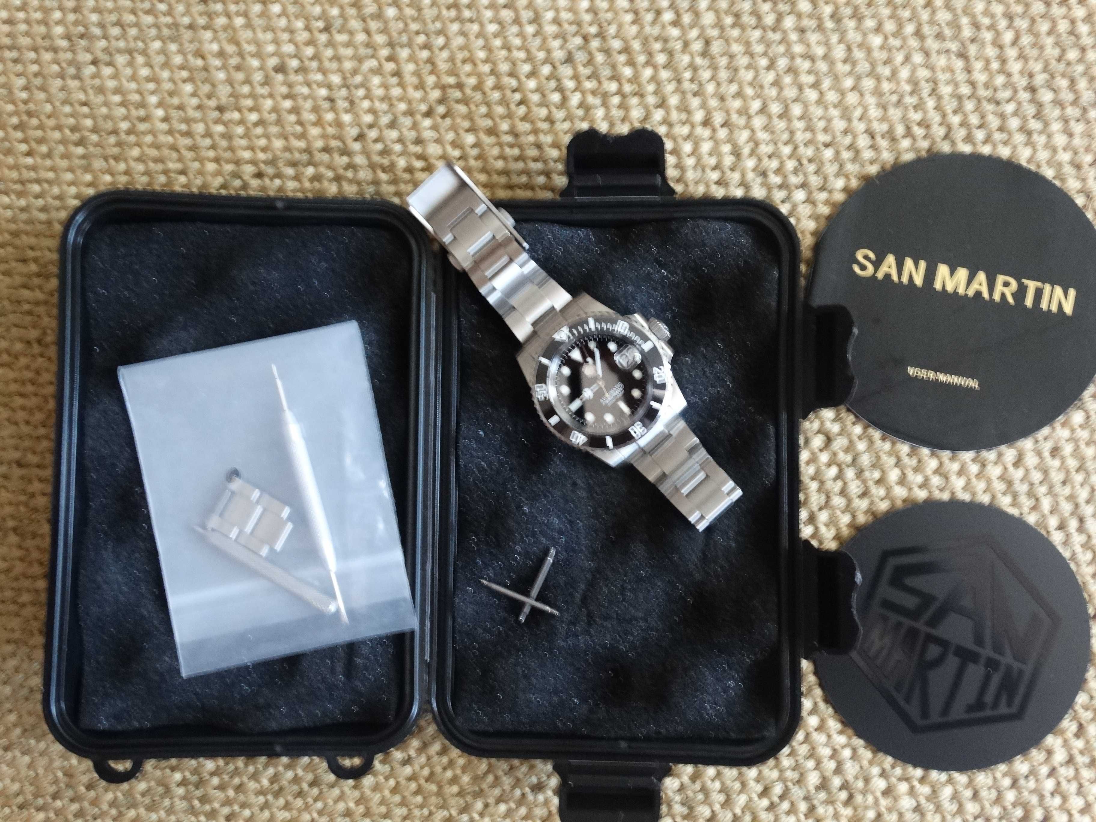 SAN MARTIN SN0017-G bratata otel inox automatic 200m stare foarte buna