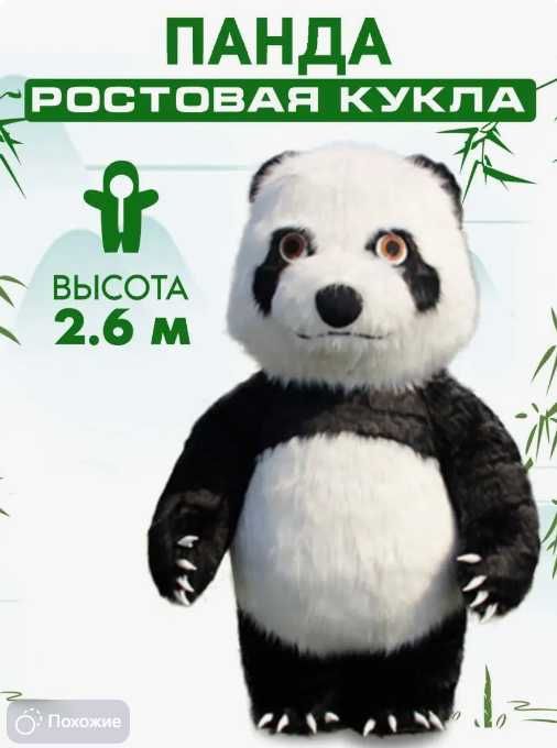 Новые надувной ростовой костюм медведя и панды 2,6
