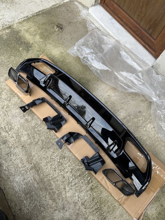 ДИФУЗЬОР и накрайници Mercedes  A45 amg  A-CLASS W176 ЧЕРЕН ЛАК