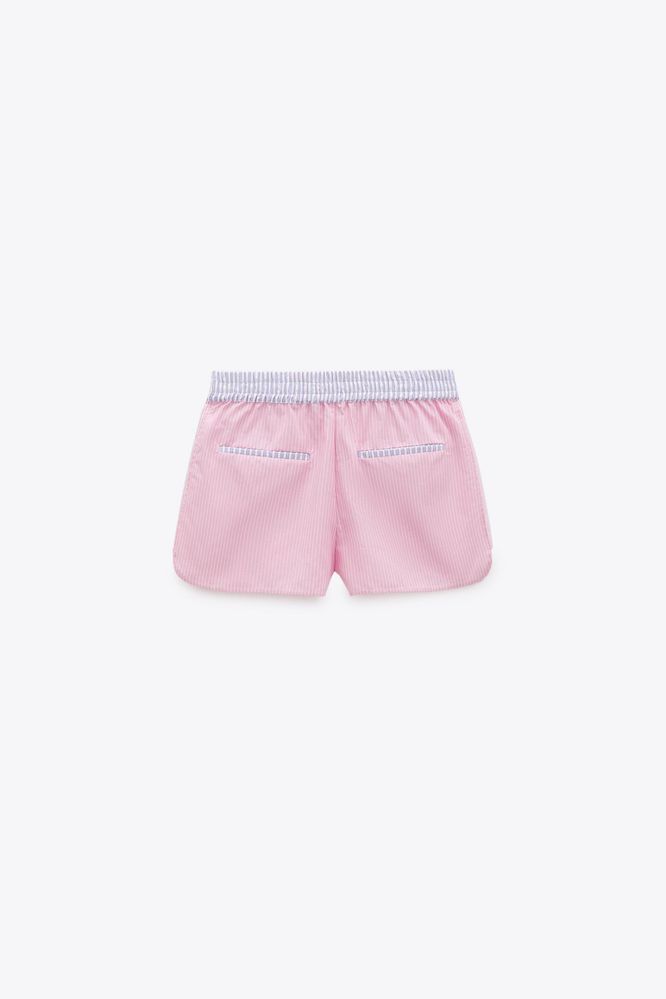 Zara летен комплект от две части в млечно розово