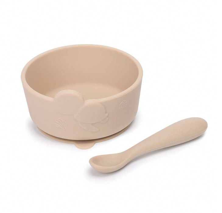 Boluri din silicon pentru bebeluși cu ventuză Premium