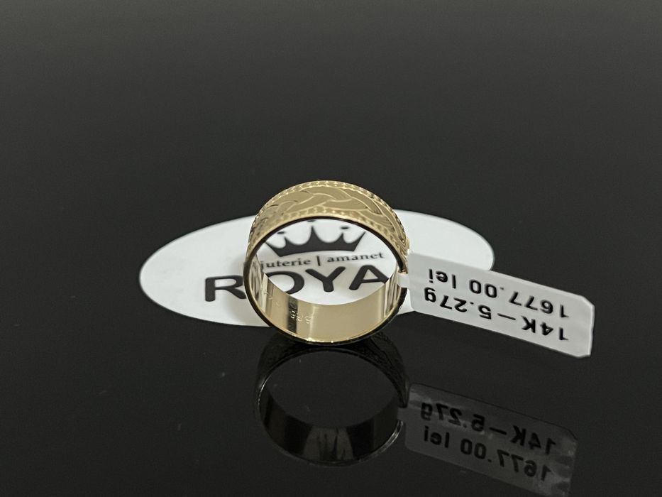 Bijuteria Royal CB : Inel stil Verigheta set aur 14k 5,27gr