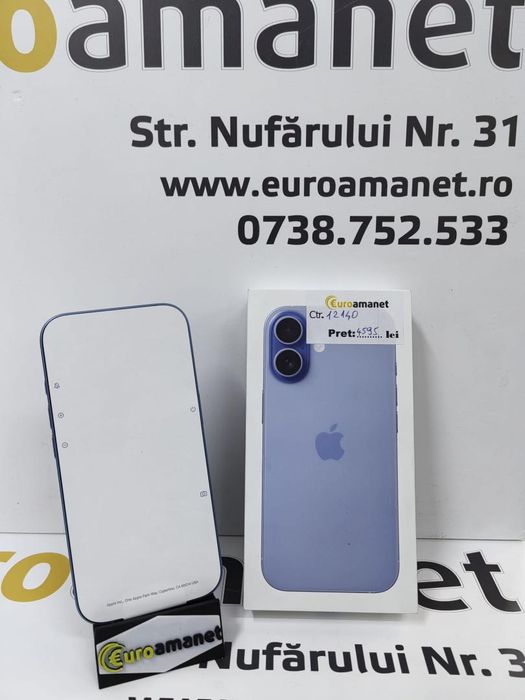 Telefon mobil Apple iPhone 17, 256GB, 5G, Mist Blue-Sigilat -N-