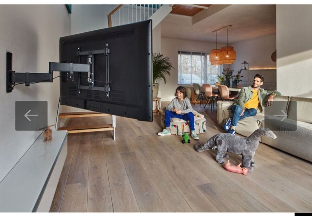 TV Стойка за стена VOGELS TVM 3443 черна, подвижна, до 65 инча и 25кг