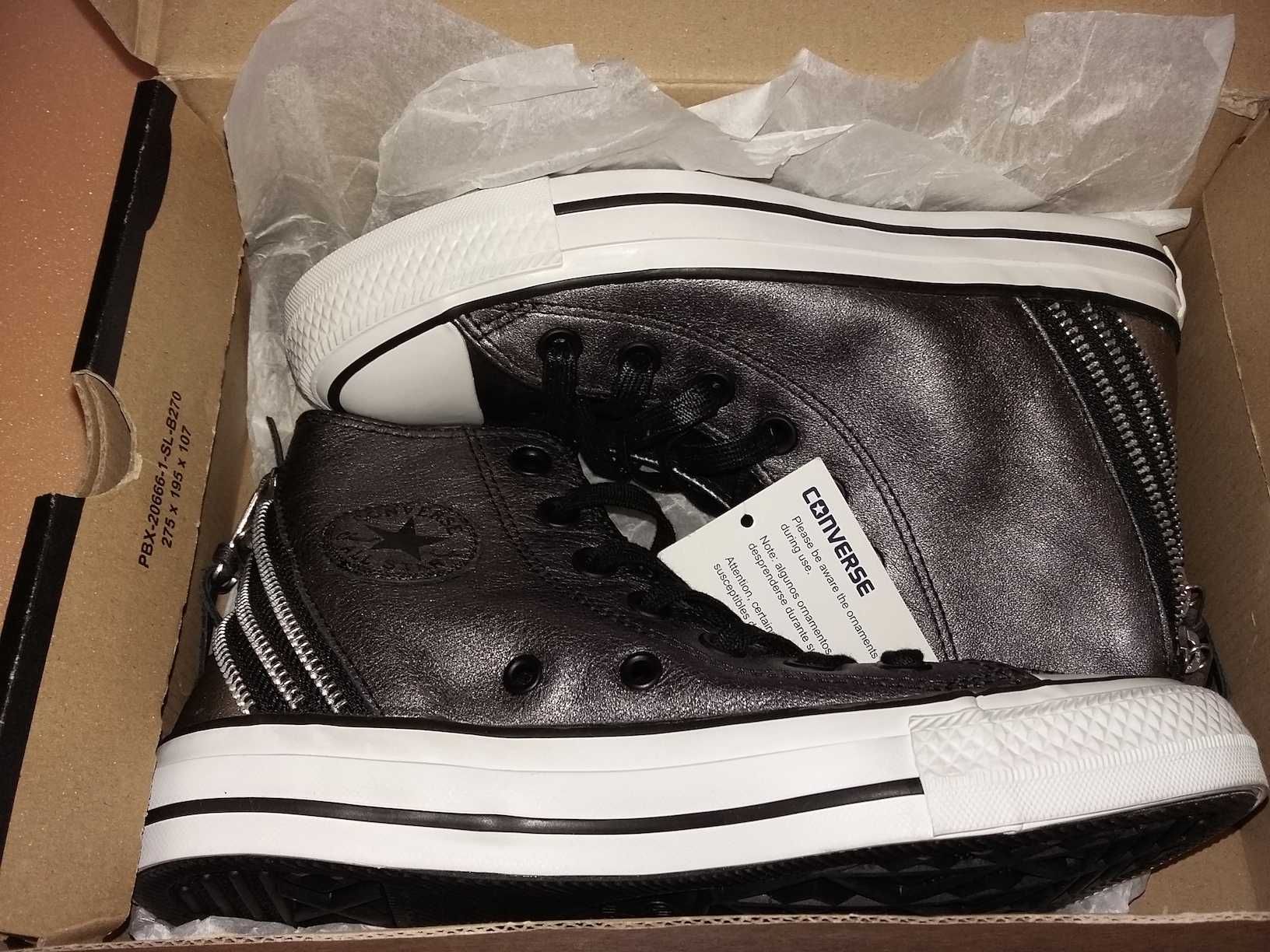 Converse All Star sneaker leather piele naturala mar. 36