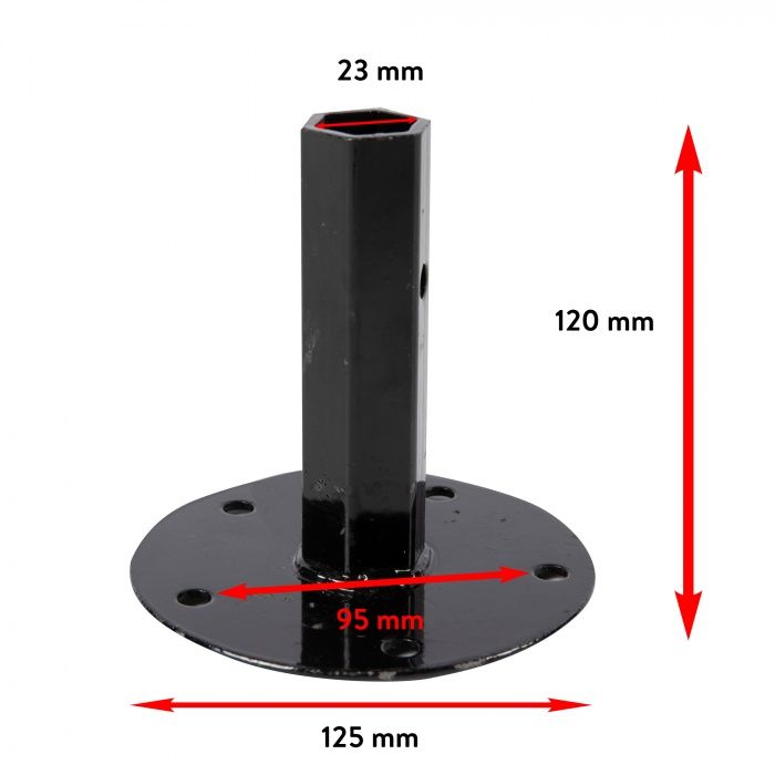 Manicot roata motocultor baza rotunda profil hexagon, Micul Fermier, G