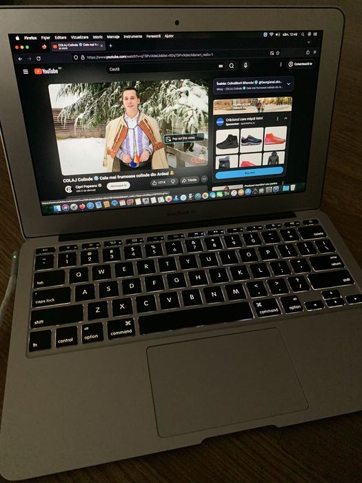 Laptop MacBook Air Slim intel core i5,Display 11,6,Tastatura luminata.