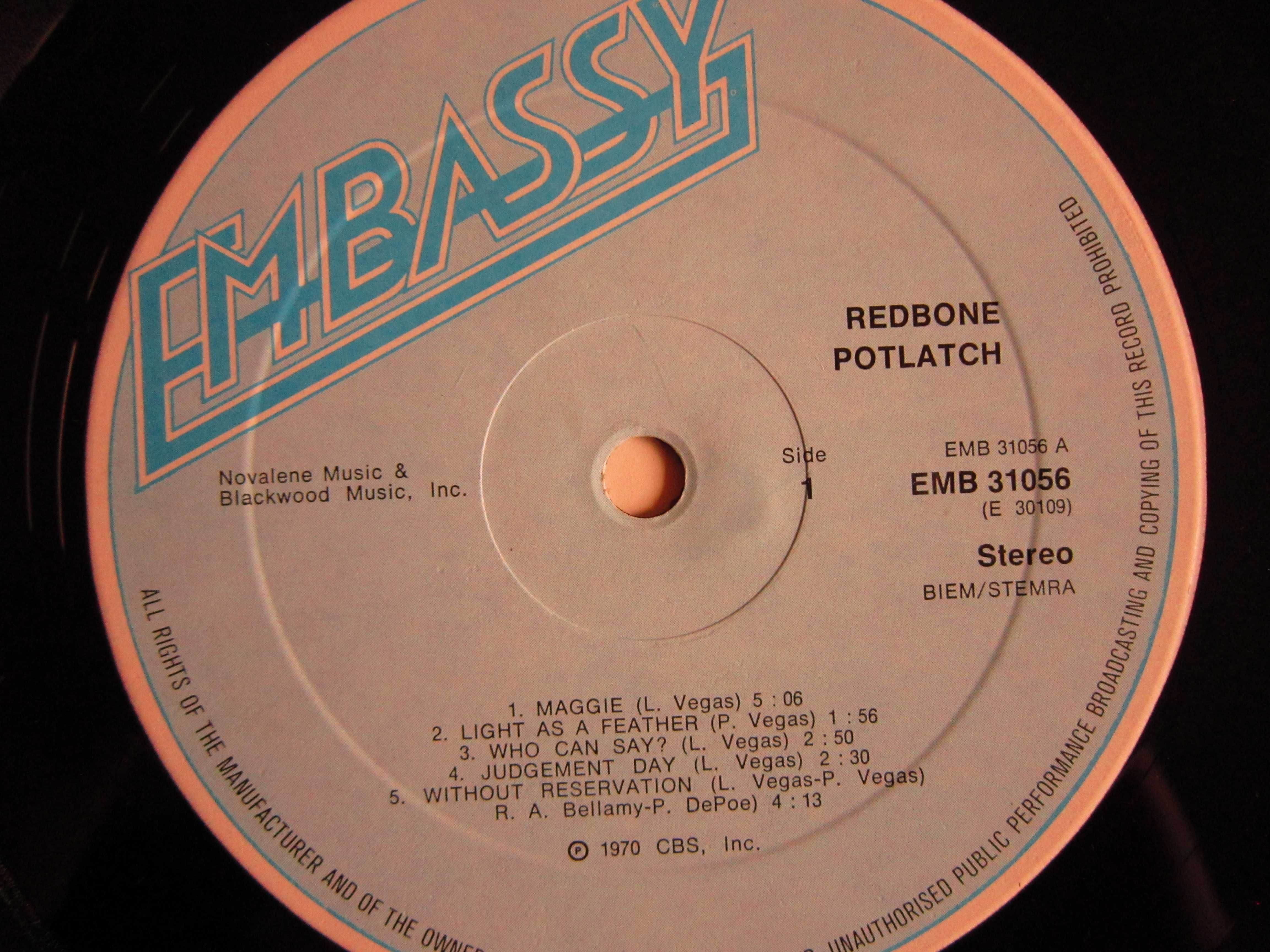 vinil Redbone ‎-The First Album -blues rock, Olanda 1970