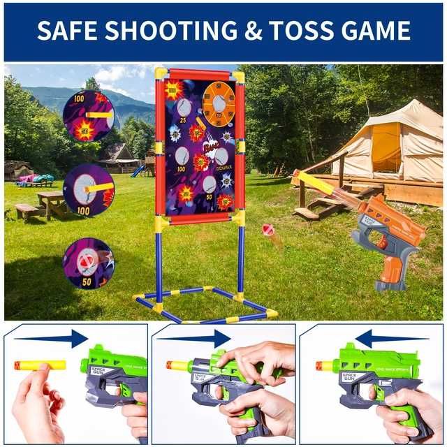 Set de jocuri 3-in-1: Shooting Game, BeanBag Toss & Ring Toss