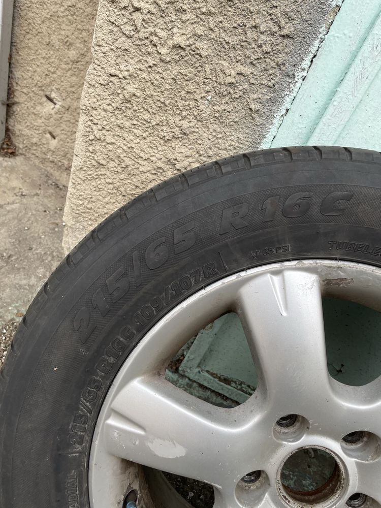 Jante 5x112 cu cauciucuri 215/65/R16 volkswagen