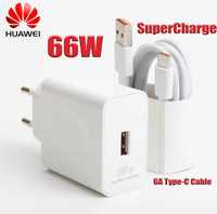 Incarcator si cablu type-C Huawei 66w nou super charge original