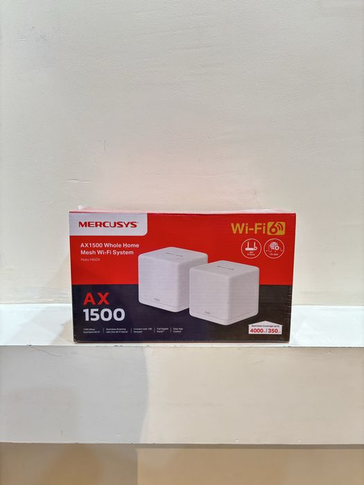 Wi-Fi  (Mercusys Halo H60X AX1500 Whole Home Mesh Wi-Fi)