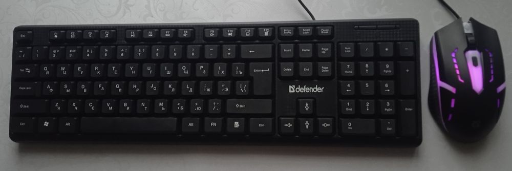 Клавиатура + мышь Defender